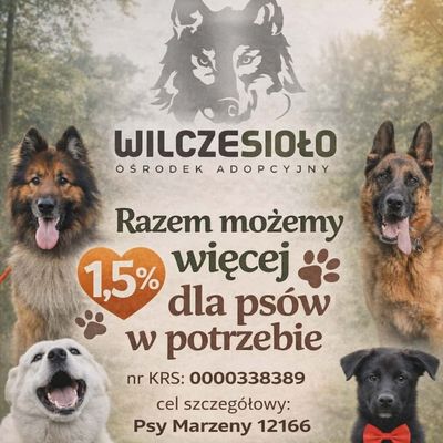 1,5 % podatku na fundację Wilcze Sioło